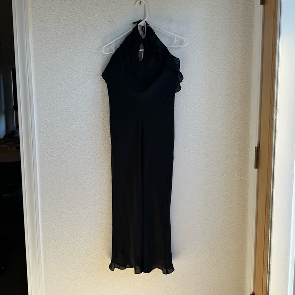 RALPH LAUREN Silk Formal Halter Maxi Dress ***VINTAGE*** - Picture 6 of 9